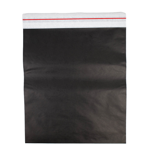 50x Papieren verzendzak Zwart XL