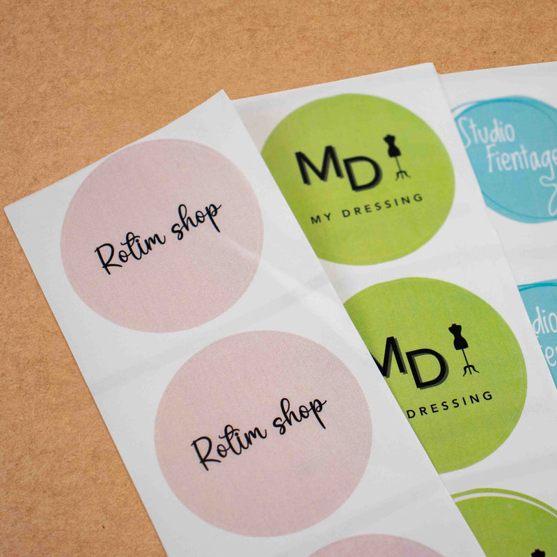 Stickers laten drukken - Rond - Full colour