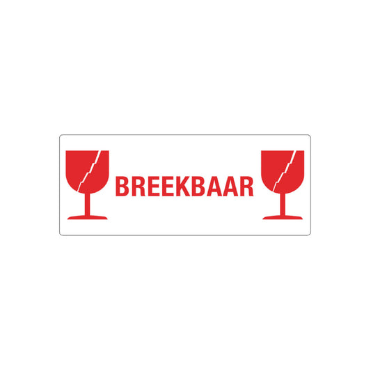 500x Etiket 'Breekbaar'