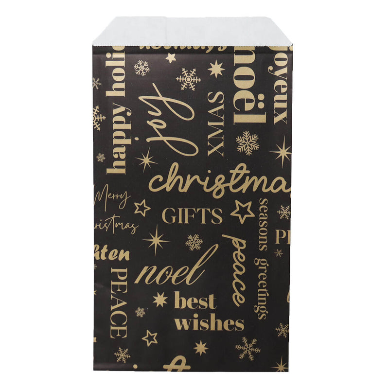 200x Papieren Zakjes Christmas International 12x19cm
