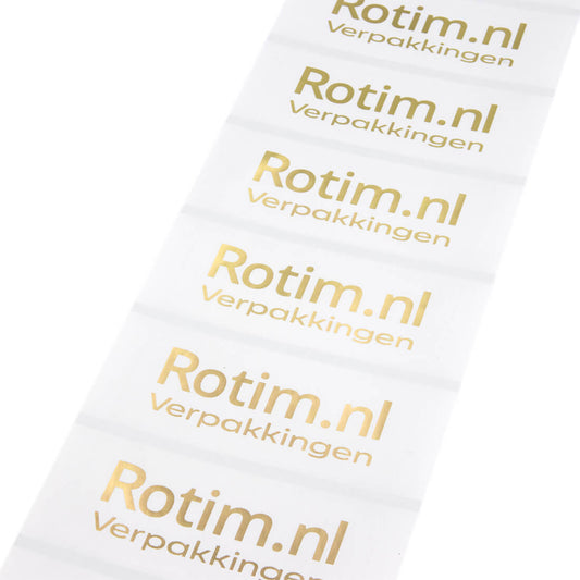 Stickers laten drukken - Rechthoek - Metallic