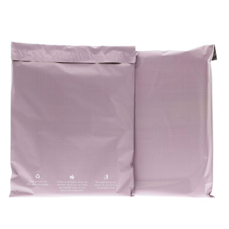 100x ECO verzendzakken Lila Medium Staand