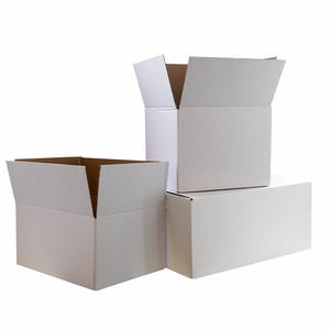 Kartonnen dozen wit 395x290x125mm