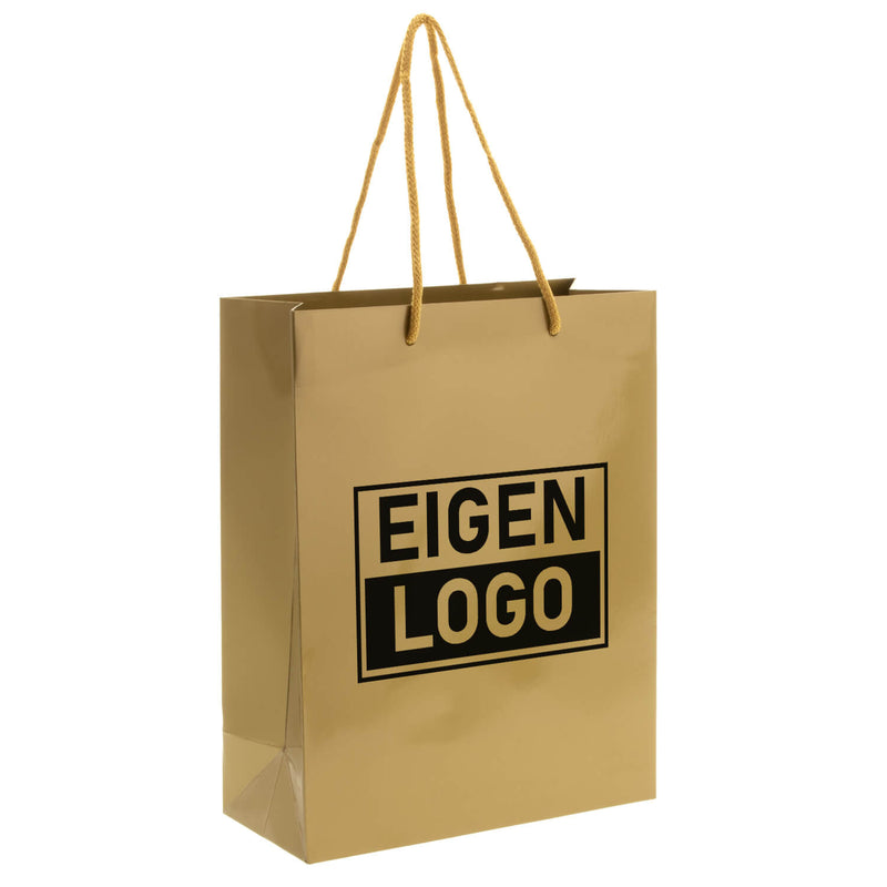 Cadeautasje bedrukken Goud A4