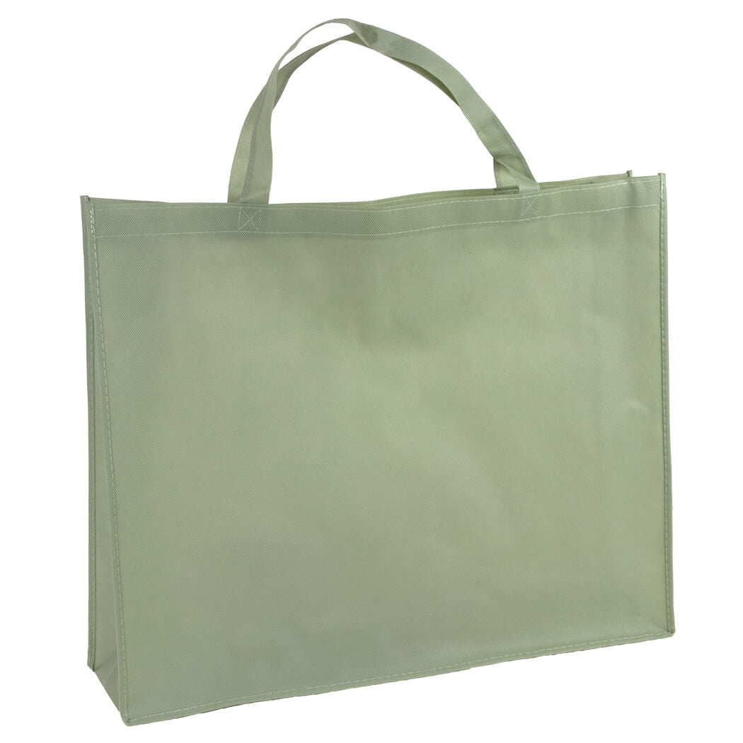 10x Shopper Groen non woven 54x14x45cm