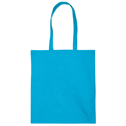 25x katoenen tas Turquoise 38x42cm