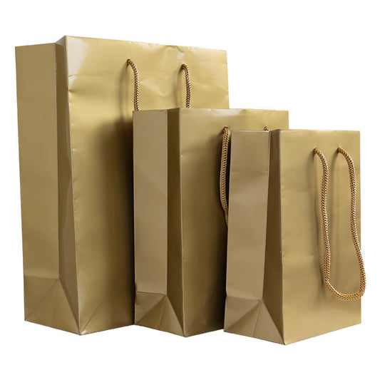 10x cadeautasjes Goud A4