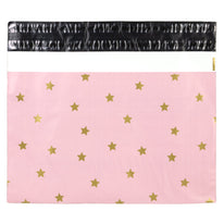 100x verzendzakken Stars Gold Large Retoursluiting