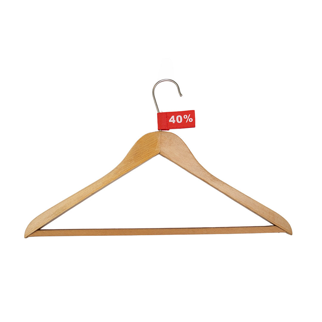 50x Kledinglabel 3x6cm - 40% rood