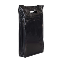 250x Plastic tassen 45x50+2x4cm Zwart