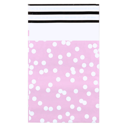 100x verzendzakken Dots Roze Small