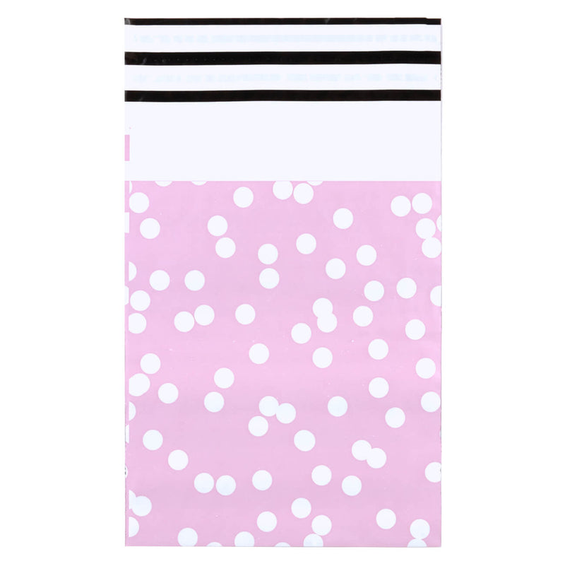 100x verzendzakken Dots Roze Small