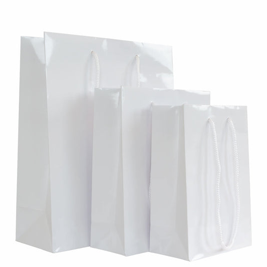 10x cadeautasjes Wit A5