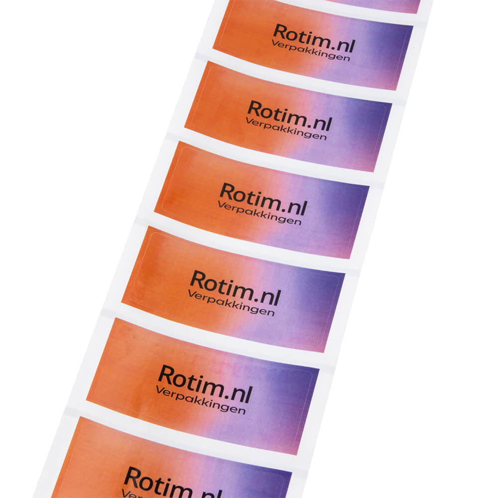 Stickers laten drukken - Rechthoek - Full colour