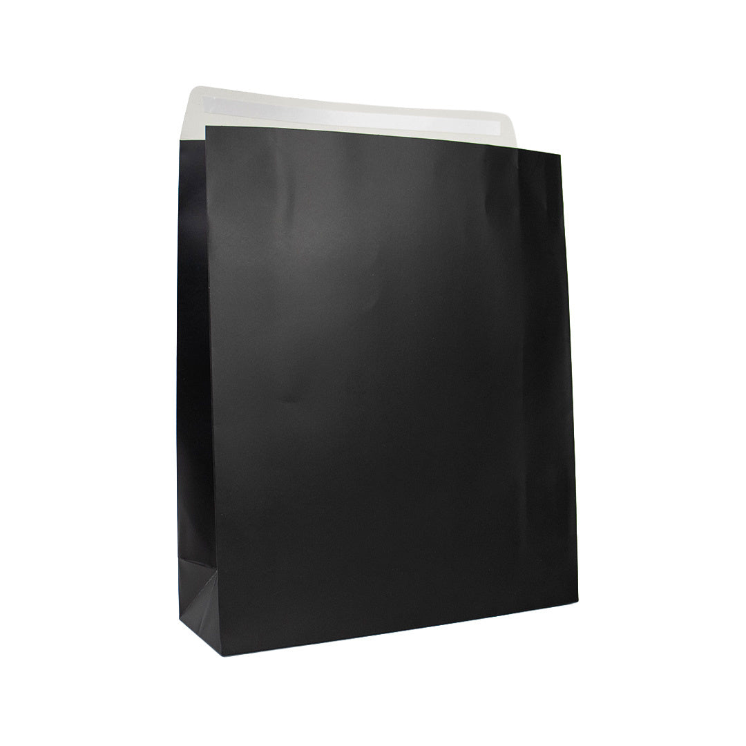 25x Cadeauzakken Zwart Mat Large