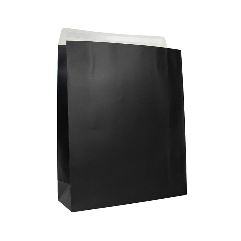 25x Cadeauzakken Zwart Mat Large