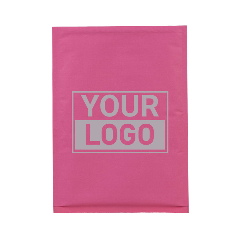 Roze bubbel envelop C bedrukken