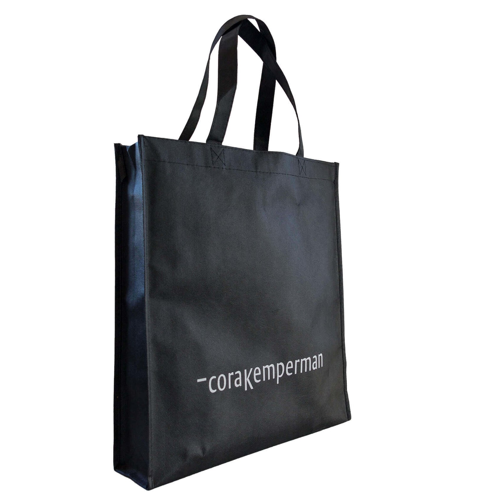 10x Shopper bedrukken Zwart non woven 40x9x42cm - Spoed