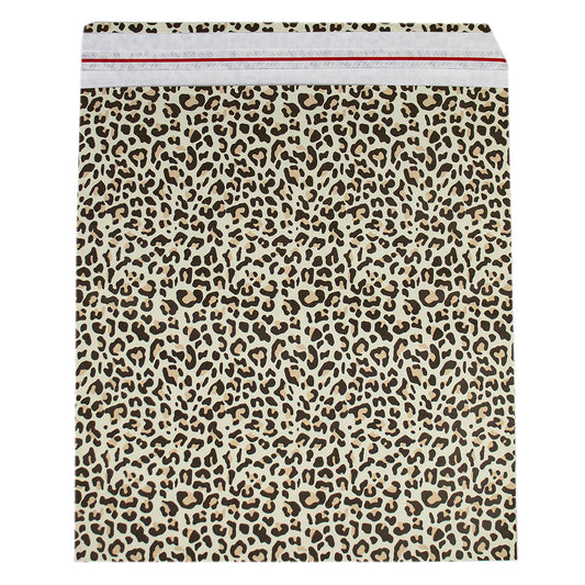 50x Papieren verzendzak Leopard XL