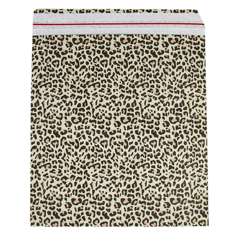 50x Papieren verzendzak Leopard XL