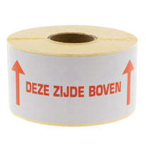 500x Etiket 'Deze zijde boven'
