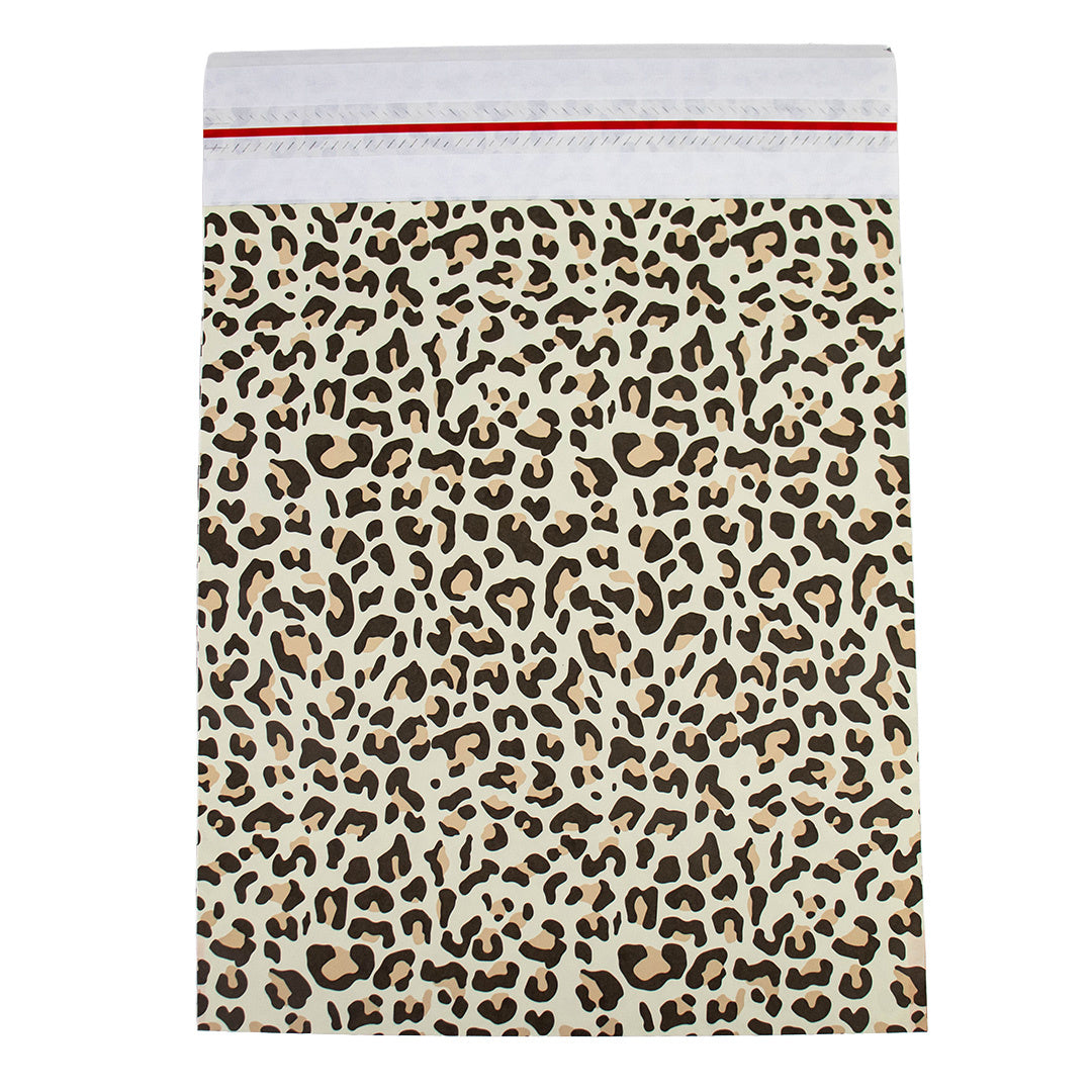 50x Papieren verzendzak Leopard M