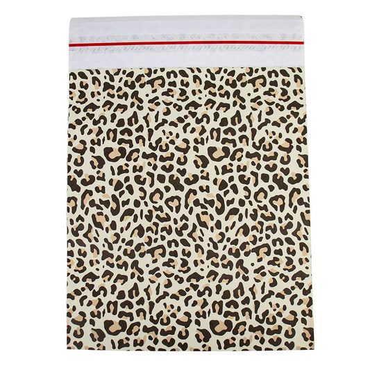 50x Papieren verzendzak Leopard M