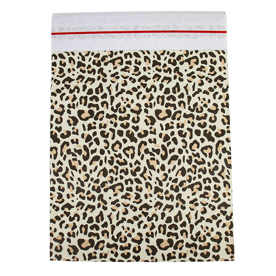 50x Papieren verzendzak Leopard M