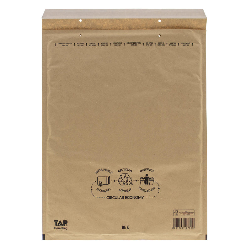 100x bubbel envelop K Bruin binnenmaat 37x48cm