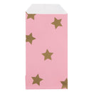 200x Papieren Zakjes Stars Gold 7x13cm