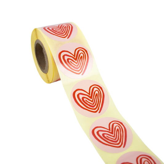 500x sticker 'Line heart' 50mm