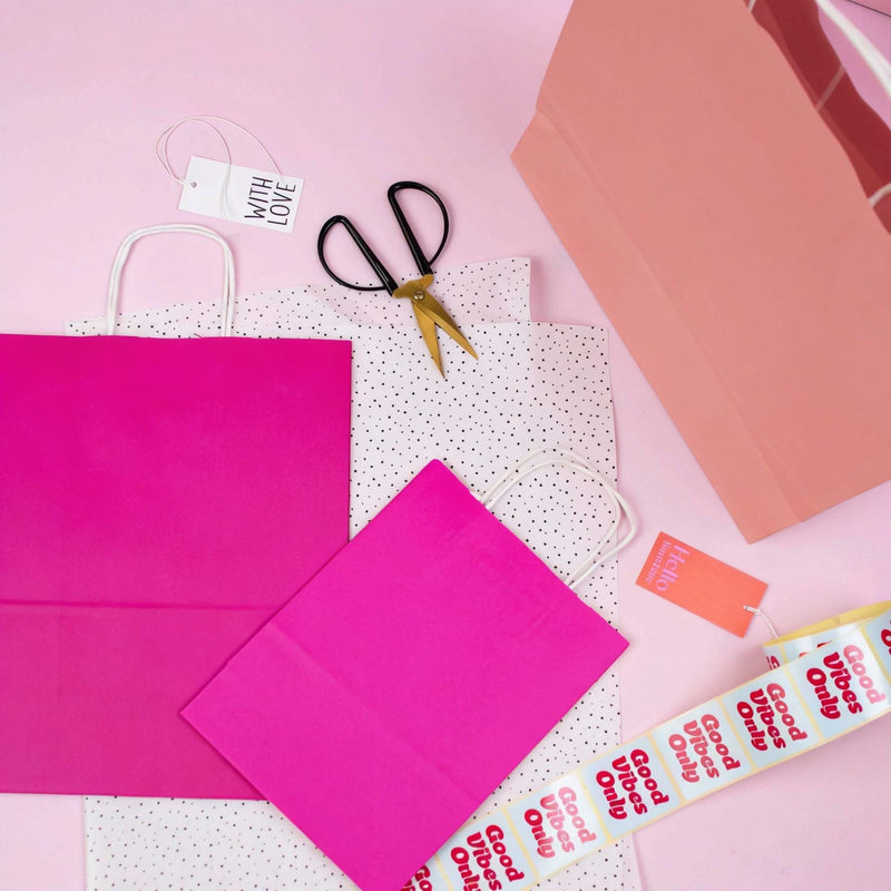 50x papieren tassen Oud roze