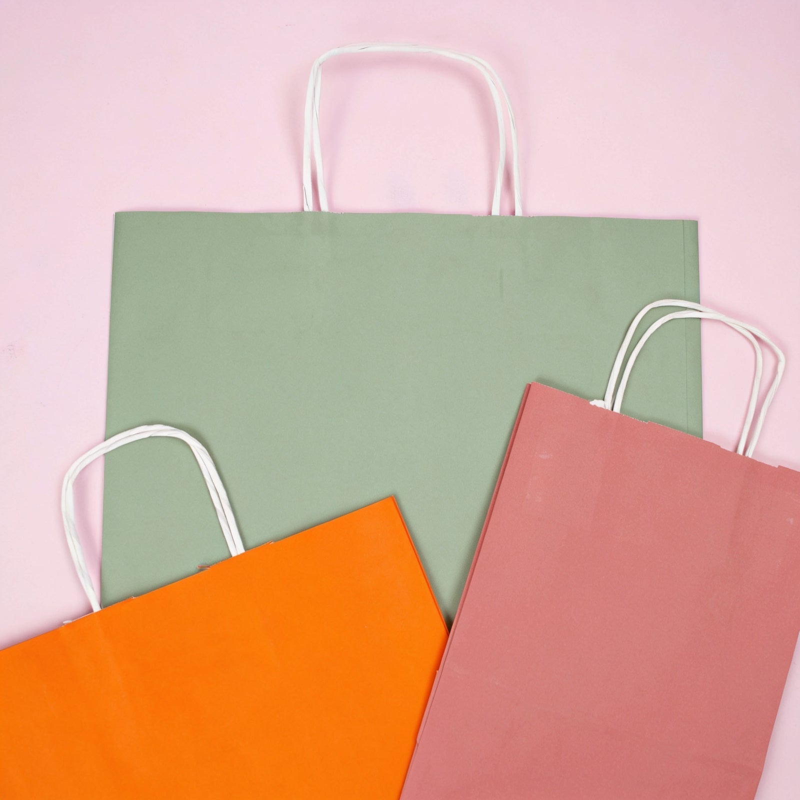 50x papieren tassen oranje in diverse formaten