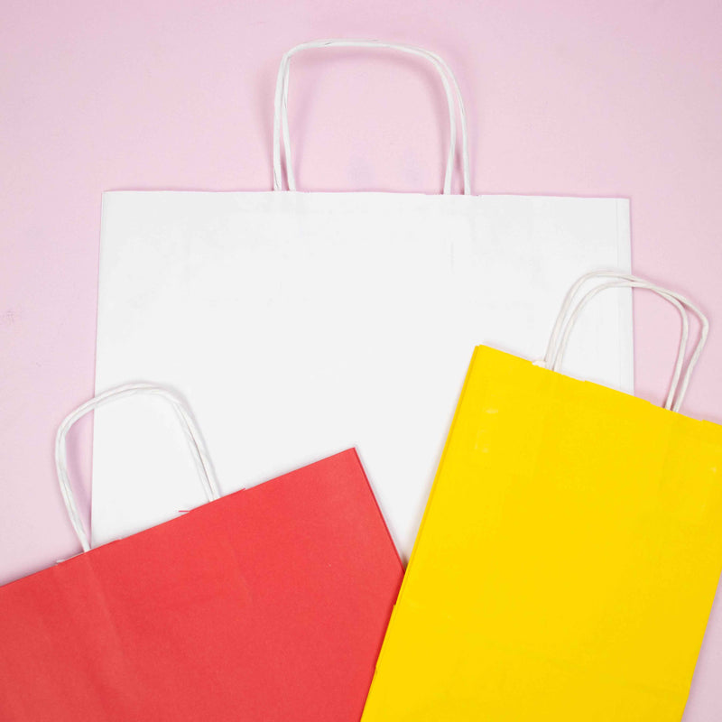 50x papieren tassen rood in diverse formaten