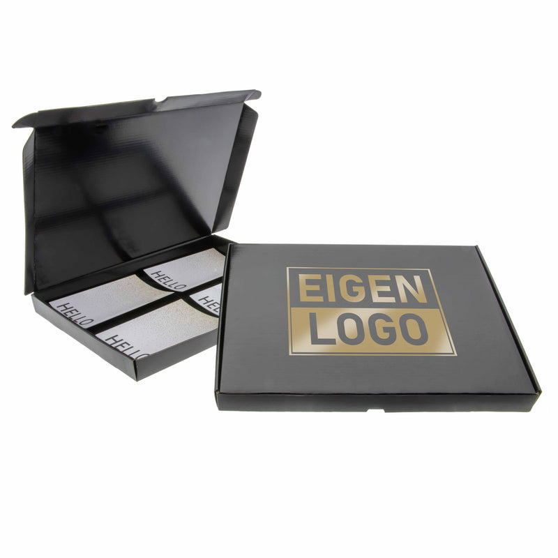 Brievenbusdozen bedrukken Zwart A4