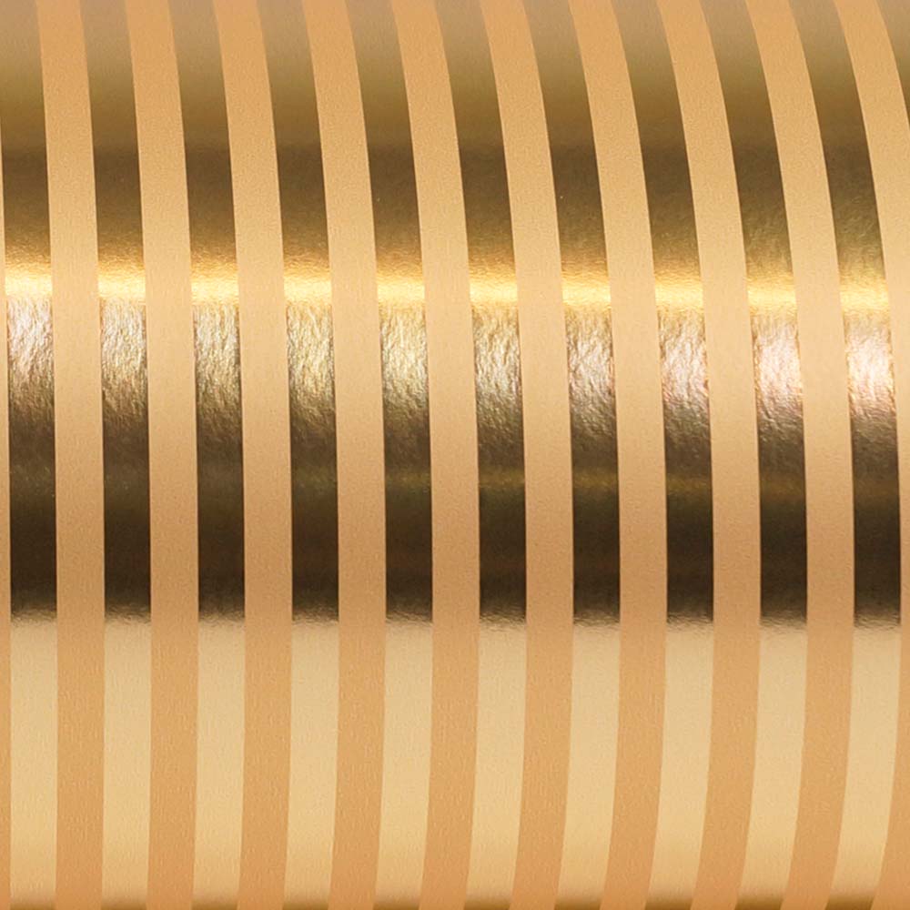 Inpakpapier Goud Gemetalliseerde strepen 30cm x 100mtr