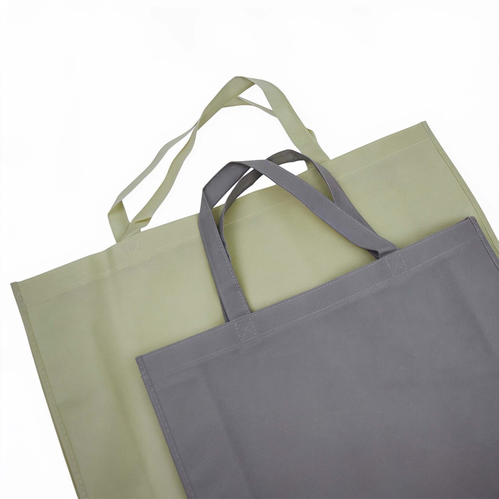 10x Shopper Grijs non woven 42x12x35cm