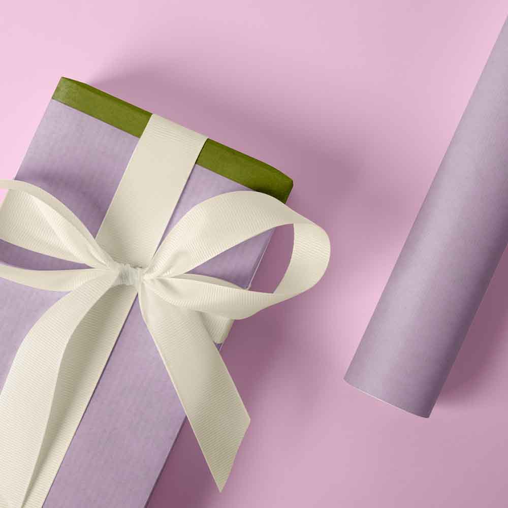 Inpakpapier Pastellrosé-olive 50cm x 200mtr