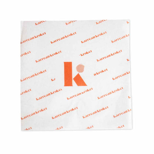 Vetvrij papier bedrukken 14x14cm 1 kleur