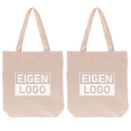 Katoenen tas bedrukken 38x42+10cm Roze - Spoed