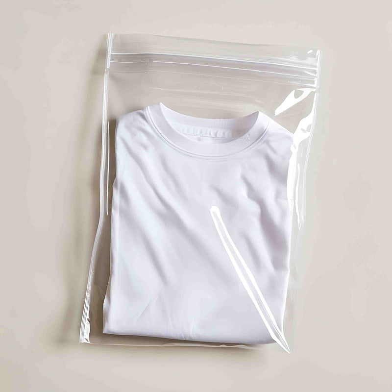 100x kledingzakken transparant XXXL