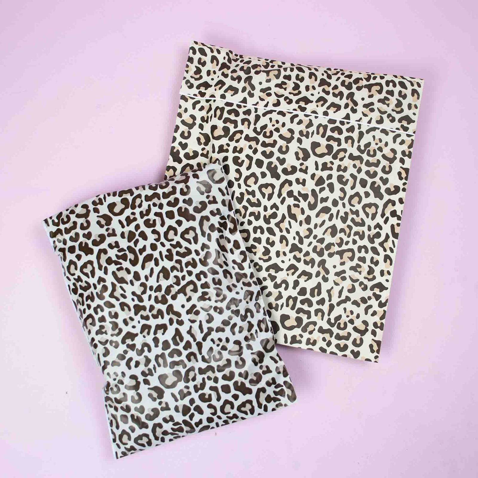100x verzendzakken Leopard Large
