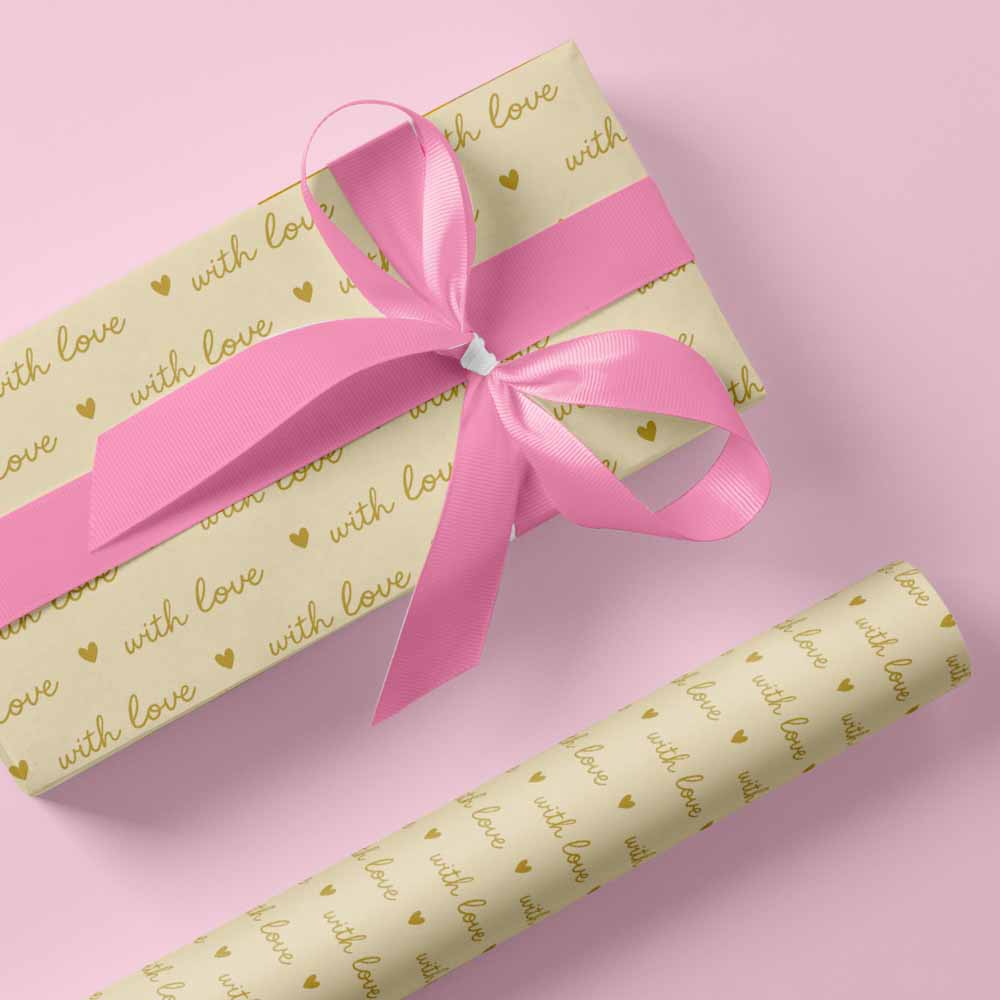 Inpakpapier Love Notes 50cm x 200mtr