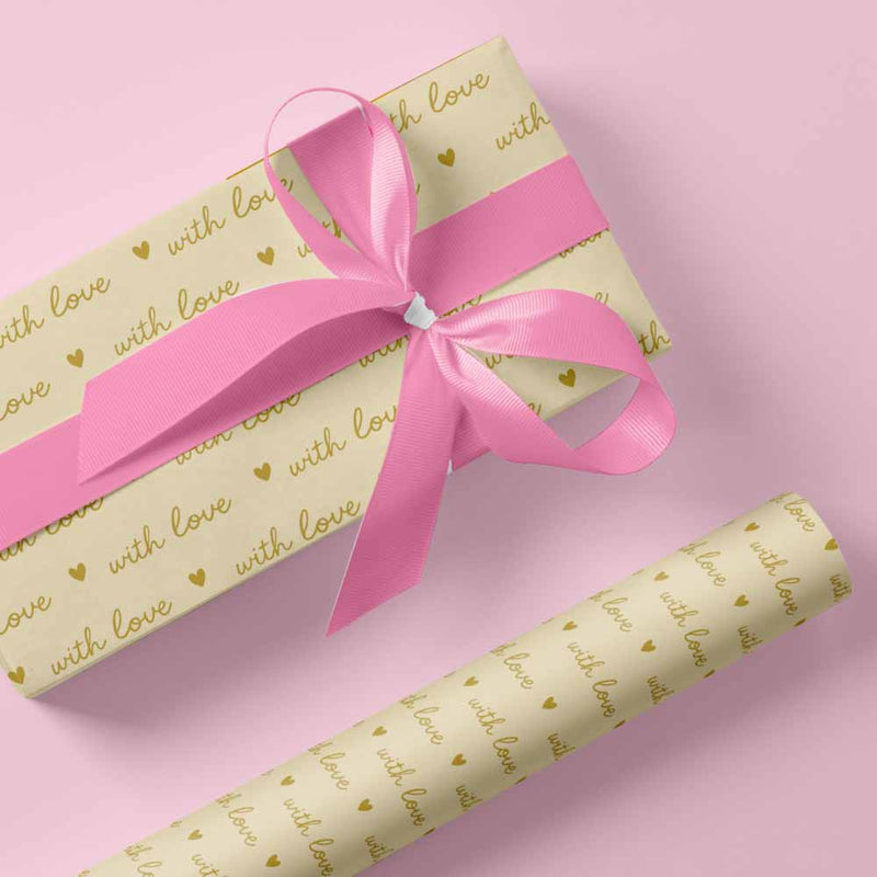 Inpakpapier Love Notes 50cm x 200mtr