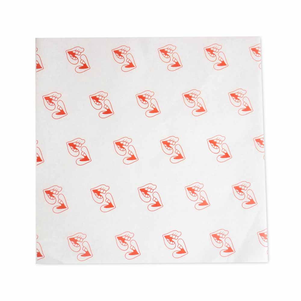 Vetvrij papier bedrukken 20x20cm 1 kleur