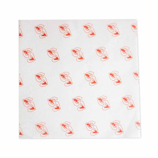 Vetvrij papier bedrukken 20x20cm 1 kleur