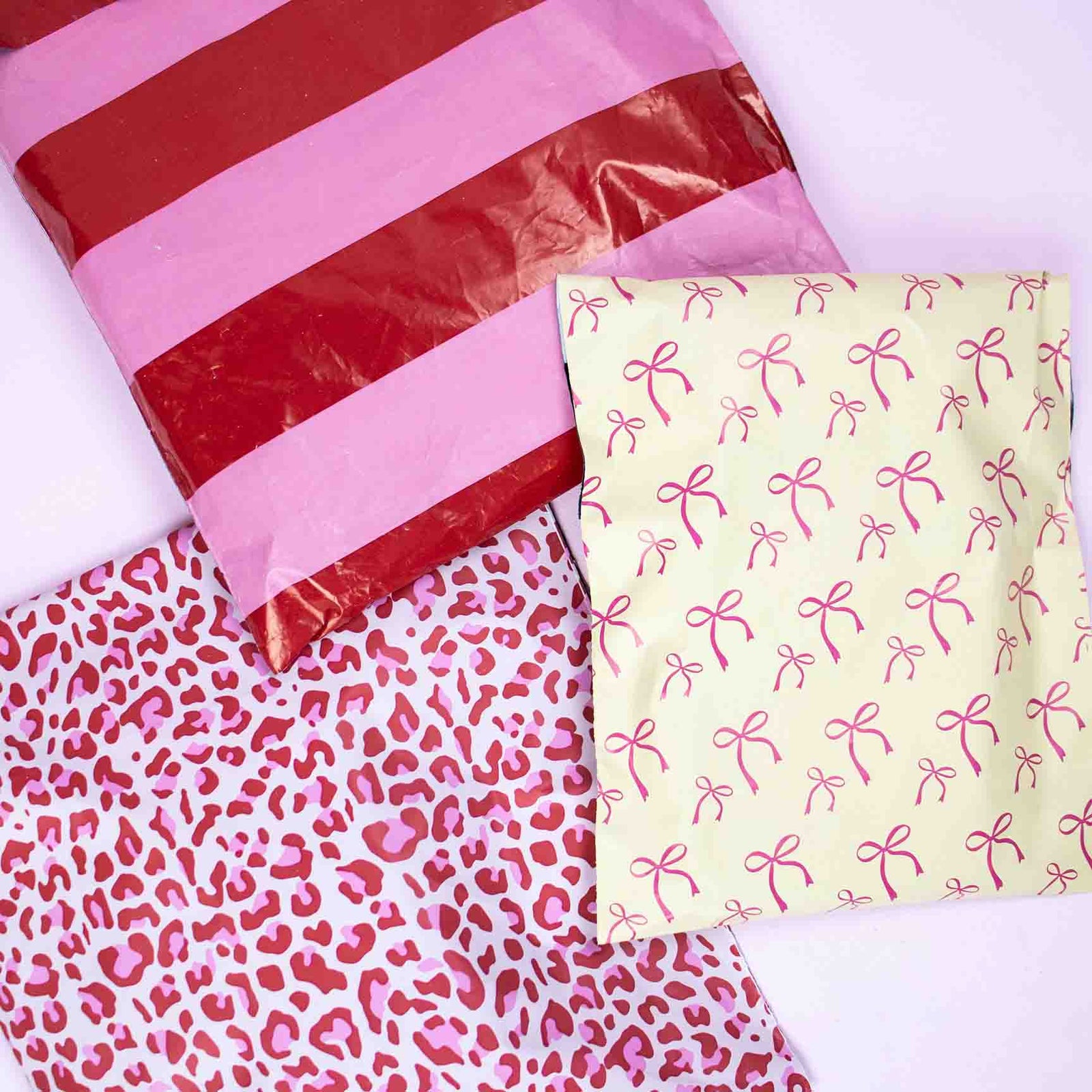 100x verzendzakken Bows Yellow Medium