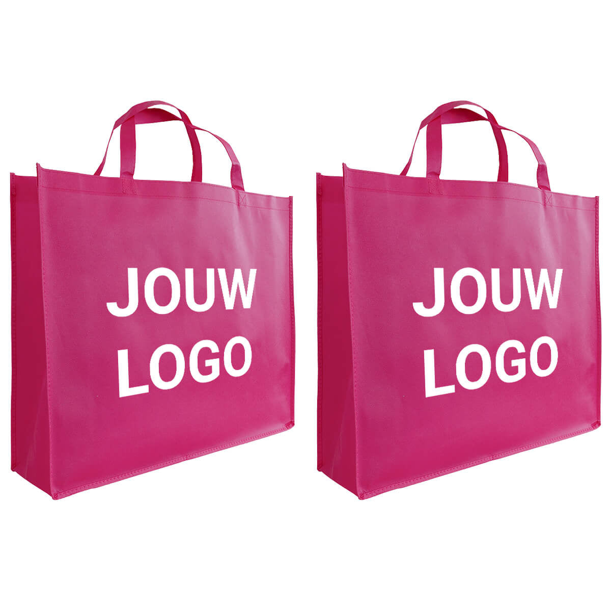 Shopper bedrukken Fuchsia non woven 54x14x45cm - Spoed