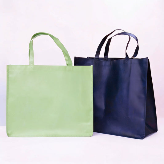 10x Shopper Groen non woven 54x14x45cm