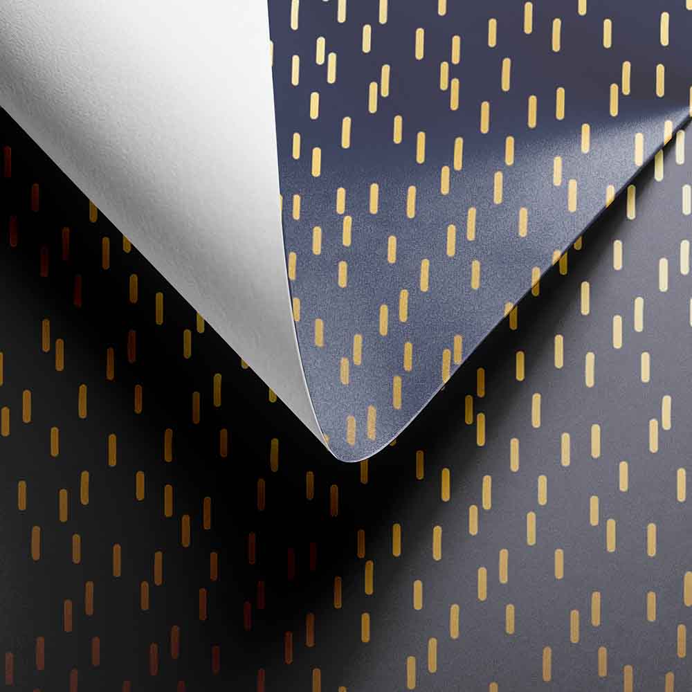 Inpakpapier Midnight Drizzle 50cm x 100mtr